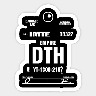 DTH Star Luggage Tag Sticker